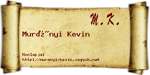 Murányi Kevin névjegykártya